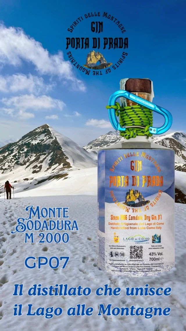 Il Monte Sodadura si trova a cavallo tra le province di Lecco e Bergamo, domina dai suoi 2000m i Piani di Artavaggio, e nella sua veste Inverno/Primavera è protagonista della nostra etichetta GP07 www.ginportadiprada.it